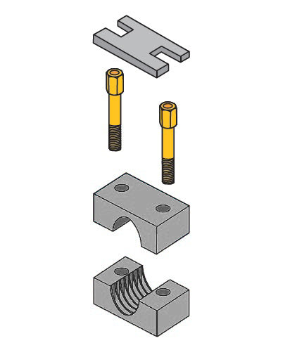 H6038B-AL ZSi-Foster | Beta Clamp Stacking Kit | Heavy Series | 2" Pipe | Aluminum