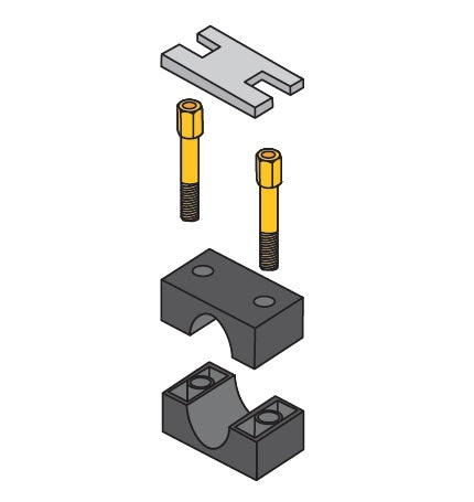 S2006H-B ZSi-Foster | Beta Clamp Stacking Kit | Smoothie Standard Series | For 3/8" Hose | Polypropylene/Steel