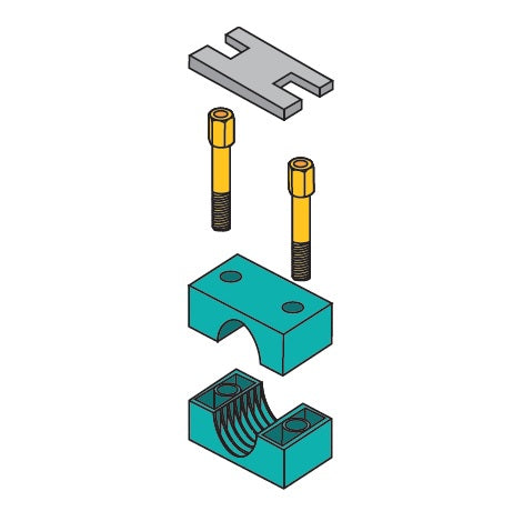 SM2014B ZSi-Foster | Beta Clamp Stacking Kit (Metric) | Standard Series | For 14mm Assembly | Polypropylene/Steel