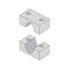 H7046C-AL ZSi-Foster | Beta Clamp | Heavy Series | 2-1/2" Pipe Cushion ONLY | Aluminum