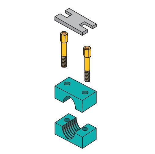 H5021B ZSi-Foster | Beta Clamp Stacking Kit | Heavy Series | For 1" Pipe | Polypropylene/Steel