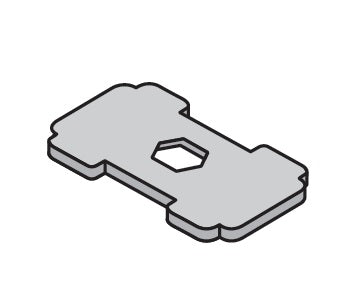 TSP2-5 ZSi-Foster | Beta Clamp | Twin Series | Group T2-T5 Safety Plate | Stainless Steel