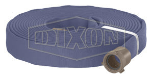 PW615B100RAF Dixon Double Jacket Potable Water Hose - Blue - Coupled - Female x Male NST(NH) Expansion Ring Couplings (Aluminum) - 1-1/2" Hose Size - 100ft Length