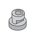 HRN6 ZSi-Foster | Beta Clamp | Heavy Series | Group H6 7/16" Rail Nut | Zinc Plated Steel