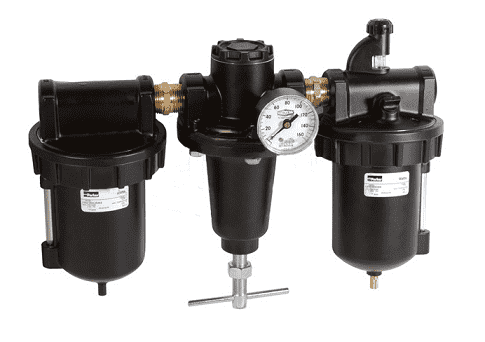 C119-08MMB Dixon Watts Combination Unit - 1" Standard Zinc Bowl with Sight Glass and Automatic Drain - 320 SCFM