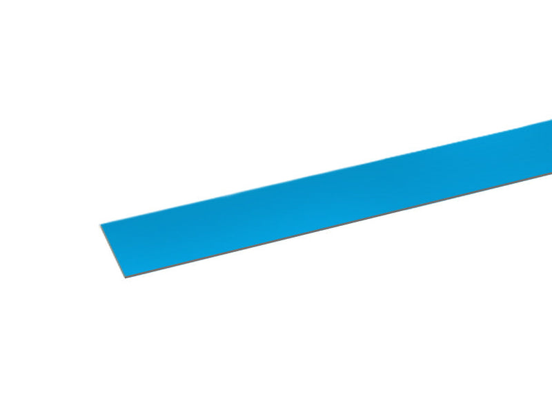 C14599-P550 by Band-It | Valuband Roll Band with COLOR-IT® | 5/8" Width | 0.025" Thickness | 201 Stainless Steel | Polyester Coated | Light Blue | Clear Tote | 100ft/Roll