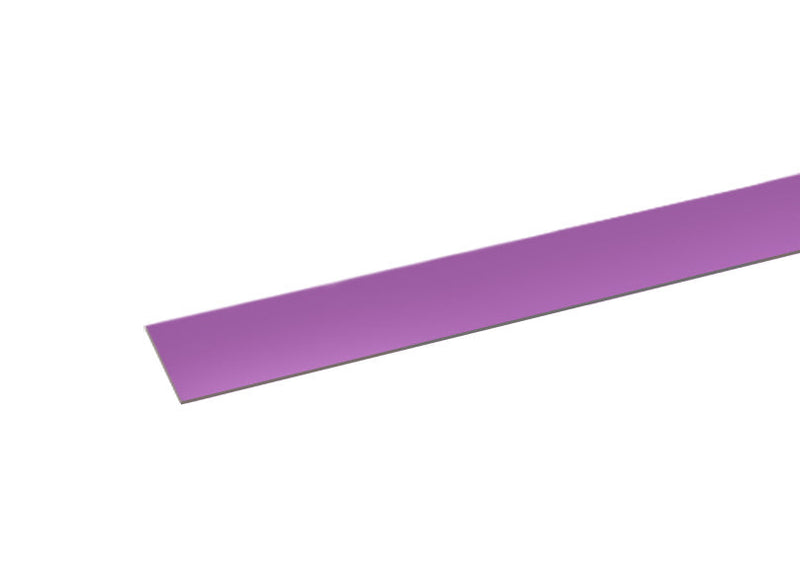 C14599-P600 by Band-It | Valuband Roll Band with COLOR-IT® | 5/8" Width | 0.025" Thickness | 201 Stainless Steel | Polyester Coated | Purple | Clear Tote | 100ft/Roll