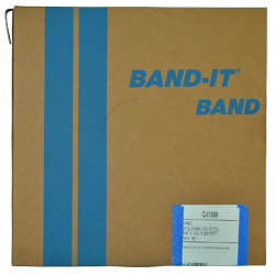 C42499 by Band-It | Corrosion Resistant Band | 1/2" Width | 0.020" Thickness | 317L Stainless Steel | 300ft/Roll