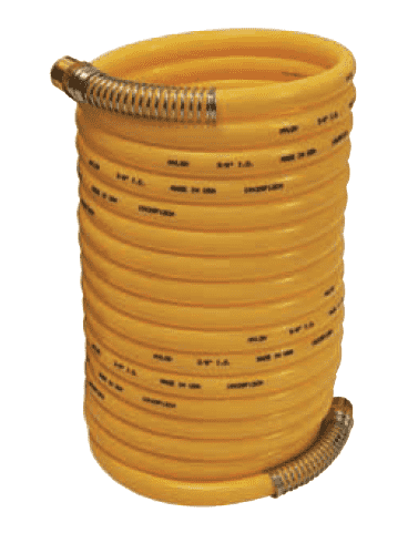CC3825 Dixon Coil-Chief Self-Storing Nylon Air Hose with Fittings - 3/8" Hose ID - 25ft Length - 3/8" Male NPT