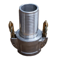 CGCSL-200CR-A1 Midland Crimplok Self Lock Cam & Groove - Part C - 2" Female Coupler x 2" Hose Shank - Aluminum