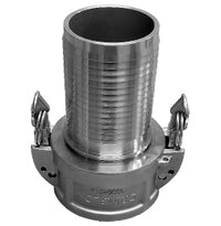 CGCSL-400CR-SS1 Midland Crimplok Self Lock Cam & Groove - Part C - 4" Female Coupler x 4" Hose Shank - 316 Stainless Steel