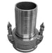 CGCSL-400CR-SS1 Midland Crimplok Self Lock Cam & Groove - Part C - 4" Female Coupler x 4" Hose Shank - 316 Stainless Steel