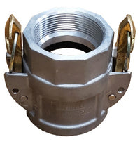 CGDSL-600-A1 Midland Crimplok Self Lock Cam & Groove - Part D - 6" Female Coupler x 6" Female NPT - Aluminum