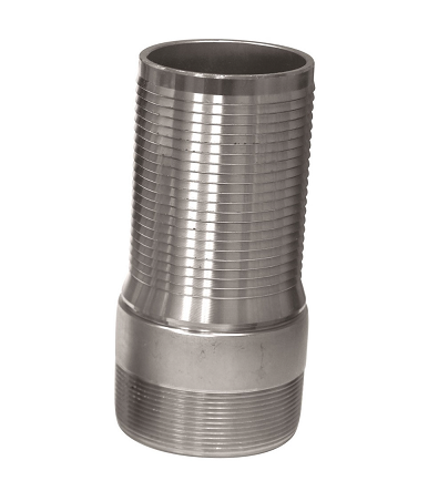 CNL-250CR-SP Midland Crimplok King Combination Nipple (Long) - 2-1/2" Male Pipe x 2-1/2" Hose Barb - Plated Steel