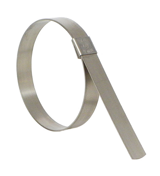 CP11S9 by Band-It | Center Punch Clamp | 2.75" ID | 5/8" Width | 0.025" Thickness | 201 Stainless Steel | 50/Box