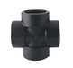 CR125 Banjo Polypropylene Pipe Cross - 1-1/4" Female NPT x 1-1/4" Female NPT x 1-1/4" Female NPT x 1-1/4" Female NPT - 150 PSI