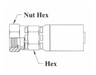 CS10-8X8 Couplamatic VARI-CRIMP Coupling - BSPP - British Standard Parallel 60° Cone - Female Swivel - 1/2" Hose ID - G-1/2-14 Thread - 1/2" BSPP (Old Part Number: 881V)