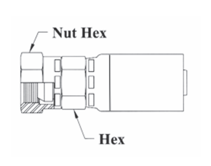 CS10-16X16 Couplamatic VARI-CRIMP Coupling - BSPP - British Standard Parallel 60° Cone - Female Swivel - 1" Hose ID - G-1-11 Thread - 1" BSPP (Old Part Number: 1681V)