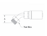 CS19-6X4 Couplamatic VARI-CRIMP Coupling - Male Inverted Flare - 45° - 3/8" Hose ID - 7/16x24 Thread (Old Part Number: 6178V)