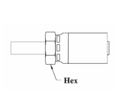 CS21-16X16 Couplamatic VARI-CRIMP Coupling - Standpipe - 1" Hose ID - 1" Tube Size (Old Part Number: 16T16V)