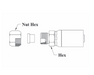 CS28-6X6 Couplamatic VARI-CRIMP Coupling - Tube Repair Couplings - 3/8" Hose ID - 9/16x18 Thread (Old Part Number: 6106V)