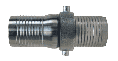 CSM125 Dixon 1-1/4" Steel King Short Shank Suction Complete Coupling with NPSM Thread (Plated Steel Shank with Plated Iron Nut)