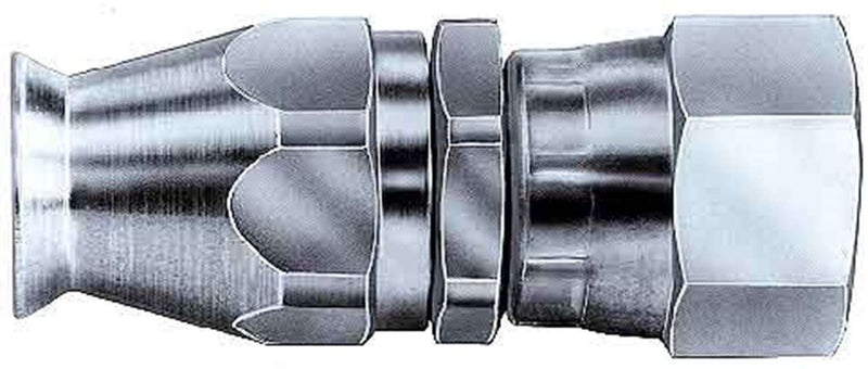 FBM1102 (FCM1102) Eaton Aeroquip® -04 Teflon™ Hose Fitting - Reusable S.A.E. 37° (JIC/AN) Swivel - Straight - Stainless Steel