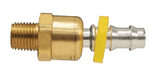 D446SL Dixon Brass and Hardened Steel Push-On Ball Swivel - 3/8" Hose Size x 1/4" Male NPT