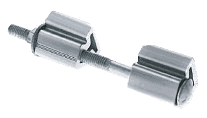 D50089 by Band-It | Mounting Bolt / Clamp | Use with Max. 3/4" Width Band | Aluminum | 50/Box