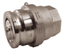 DBA64-300 Dixon Valve Aluminum Bayloc® Dry Break Cam and Groove Dry Disconnect 4" Adapter x 3" Female NPT with EPDM Seal