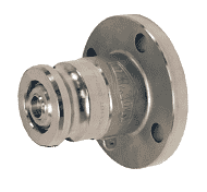 DBAF74-1520 Dixon Valve Stainless Steel Bayloc® Dry Break Cam and Groove Dry Disconnect 2" Adapter x 2" 150# ASA Flange with EPDM Seal