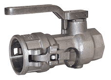DBC72-200 Dixon Valve Stainless Steel Bayloc® Dry Break Cam and Groove Dry Disconnect 2-1/2" Coupler x 2" Female NPT with Viton Seal