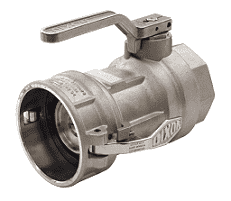 DBC73-300 Dixon Valve Stainless Steel Bayloc® Dry Break Cam and Groove Dry Disconnect 4" Coupler x 3" Female NPT with PTFE Encapsulated Silicone & Kalrez Seal