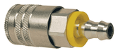 DC2644L Dixon Air Chief Steel Semi-Automatic Pull Sleeve Quick-Connect Coupler - Push-On Hose Barb - 3/8" Body Size x 3/8" Hose ID