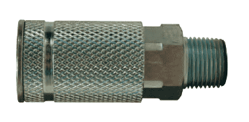 DC35 Dixon Steel Air Chief ARO Speed Quick-Connect Coupler (Semi-Automatic Pull Sleeve to Connect) - Male Pipe Thread - 3/8" Body Size x 3/8" Male NPT