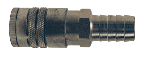 DC642 Dixon Steel Air Chief Automotive Interchange Quick-Connect Coupler (Semi-Automatic Pull Sleeve to Connect) - Standard Hose Barb - 3/8" Body Size x 1/4" Hose ID
