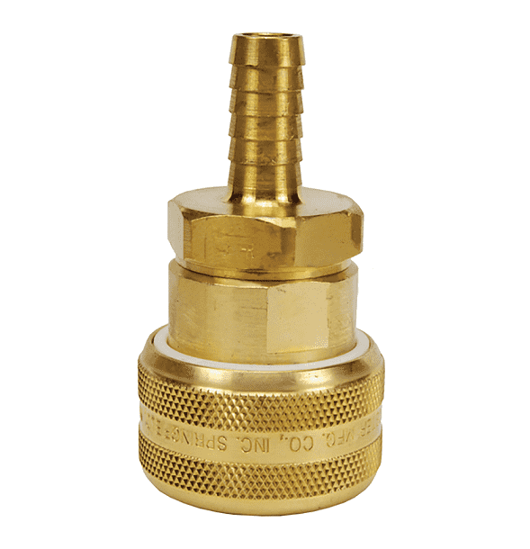 DC7045 Dixon Valve Air Chief Brass Automatic Push to Connect Quick-Connect Coupler - Standard Hose Barb - 3/4" Body Size x 1/2" Hose ID
