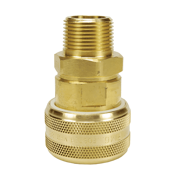 DC7106 Dixon Valve Air Chief Brass Automatic Push to Connect Quick-Connect Coupler - Male Pipe Thread - 3/4" Body Size x 3/4" Male NPT