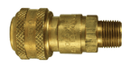 DCB21 Dixon Air Chief Brass Automatic Push to Connect Quick-Connect Coupler - Male Pipe Thread - 1/4" Body Size x 1/4" Male NPT