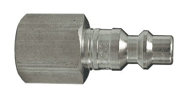 DCP20S Dixon Air Chief 303 Stainless Steel Industrial Interchange Quick-Connect Plug - Female Pipe Thread - 1/4" Body Size x 1/4" Female NPT