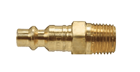 DCP2101B Dixon Air Chief Brass Industrial Interchange Quick-Connect Plug - Male Pipe Thread - 1/4" Body Size x 1/8" Male NPT
