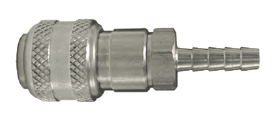 DCS1045 Dixon Air Chief 303 Stainless Steel Automatic Push to Connect Quick-Connect Coupler - Standard Hose Barb - 1/2" Body Size x 1/2" Hose ID