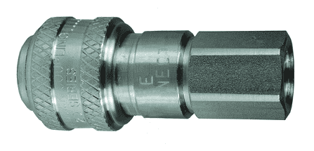 DCS26 Dixon Air Chief 303 Stainless Steel Automatic Push to Connect Quick-Connect Coupler - Female Pipe Thread - 3/8" Body Size x 3/8" Female NPT