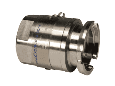 DDSA075SS Dixon Stainless Steel Dry Disconnect Adapter for Steam Service - 3/4" Female NPT - 56mm Body Size
