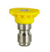 DX251530 Drexel Pressure by Midland High Pressure Sprayer Nozzle - 15° Spray - 1/4" Quick Disconnect Plug - Stainless Steel - 3.0 GPM - Yellow