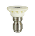 DX254040 Drexel Pressure by Midland High Pressure Sprayer Nozzle - 40° Spray - 1/4" Quick Disconnect Plug - Stainless Steel - 4.0 GPM - White