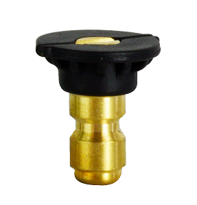 DX256500 Drexel Pressure by Midland High Pressure Detergent Nozzle - 65° Spray - 1/4" Quick Disconnect Plug - Brass - Black