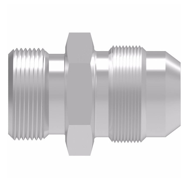 15.147-16-12 Aeroquip by Danfoss | Metric 24° (DIN 3901/3902 s.Rh)/37° Flare Straight Adapter | M24 Male Metric x -12 Male 37° JIC Flare | Steel