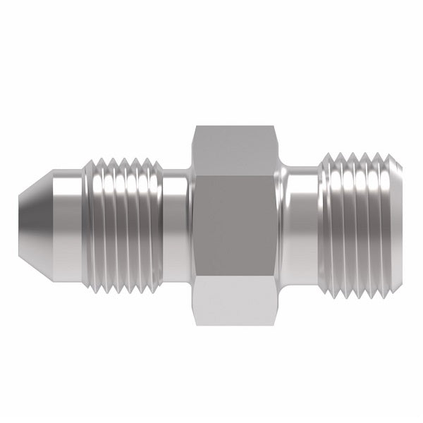 15.117-6-6 Aeroquip by Danfoss | Metric 60° (DIN 7631)/37° Flare Adapter | M14 Male Metric x -06 Male 37° JIC Flare | Steel