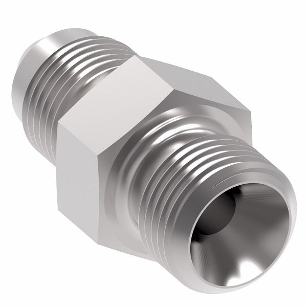 15.117-4-4 Aeroquip by Danfoss | Metric 60° (DIN 7631)/37° Flare Adapter | M12 Male Metric x -04 Male 37° JIC Flare | Steel